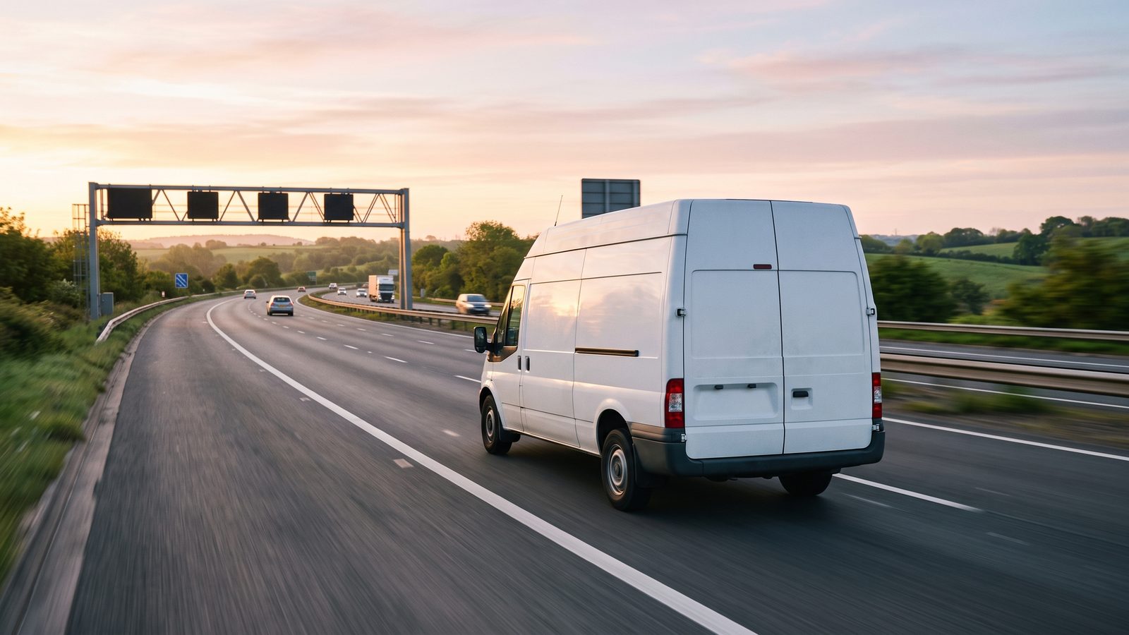 Courier Telford route from Aston Birmingham via the M6 and M54