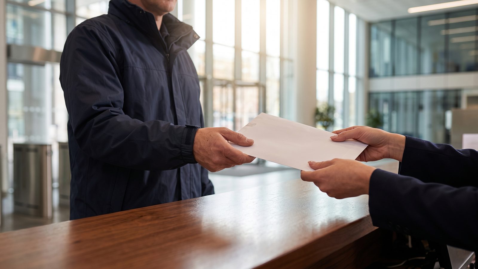 document courier Birmingham sealed envelope hand delivery